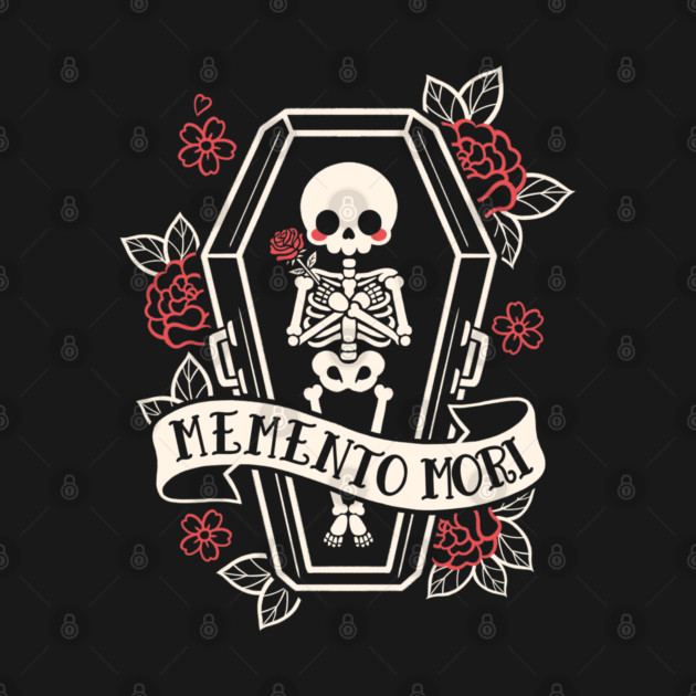 Memento mori cute skeleton coffin T-Shirt