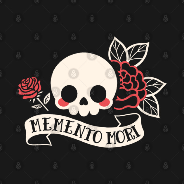Memento mori cute skeleton coffin T-Shirt