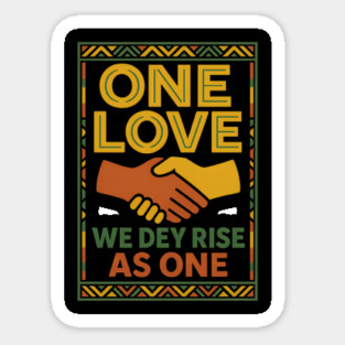 One Love Unity Sticker