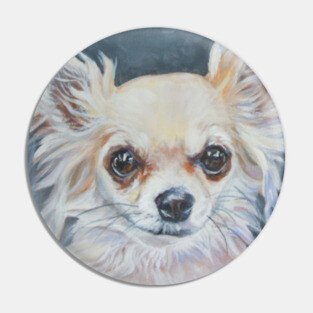 Chihuahua Fine Art Painting Pin