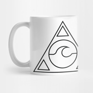 Simple Wave In Triangle Mug