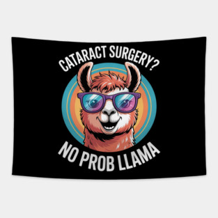 Cataract Surgery No Probllama Eye Recovery Gift Tapestry