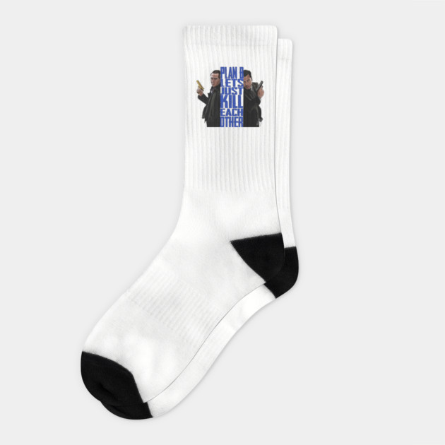 Face/Off: Plan B Socks by 51Deesigns