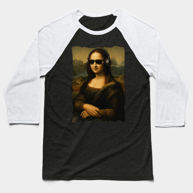 DJ Mona Lisa Baseball T-Shirt by UrbanLifeApparel
