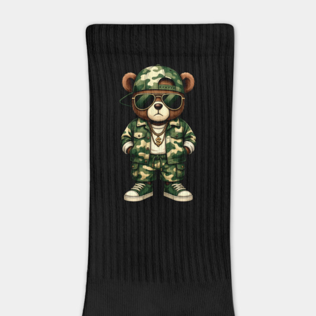 Hip Hop Teddy Bear Camouflage by UrbanLifeApparel