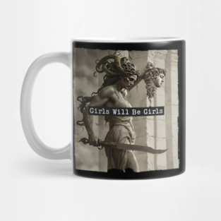 Girls Will Be Girls Retro Mug