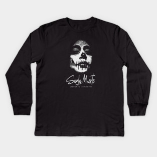 SANTA MUERTE Kids Long Sleeve T-Shirt