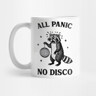 All Panic No Disco Meme Introvert Anxiety Humor Mug