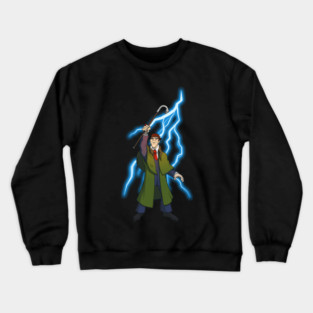 By the Power of Collinwood! - LIGHTNING version - Design by Eric Marshall Crewneck Sweatshirt