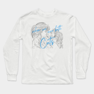 Vanilla Sky: when we are both cats [Outline] Long Sleeve T-Shirt