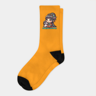 Kawaii Chinese New Year Horse and Girl Socks