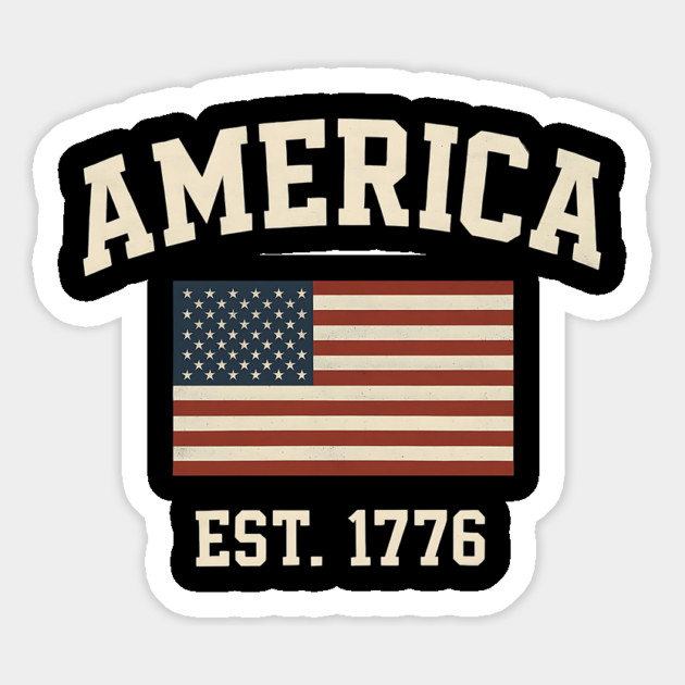 Est 1776 America – Patriotic USA Flag 4th of July Magnet by ArtistTee ⭐⭐⭐⭐⭐