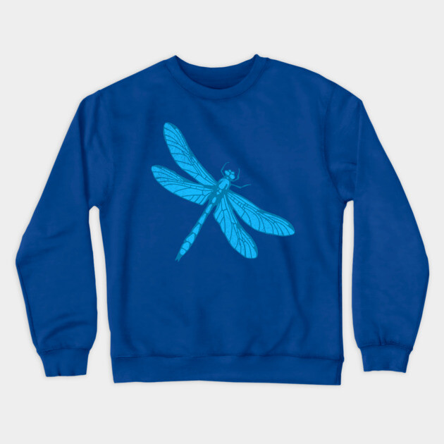 Blue Dragonfly Crewneck Sweatshirt by DonWillisJrArt