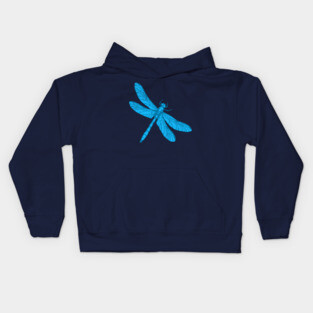 Blue Dragonfly Kids Hoodie