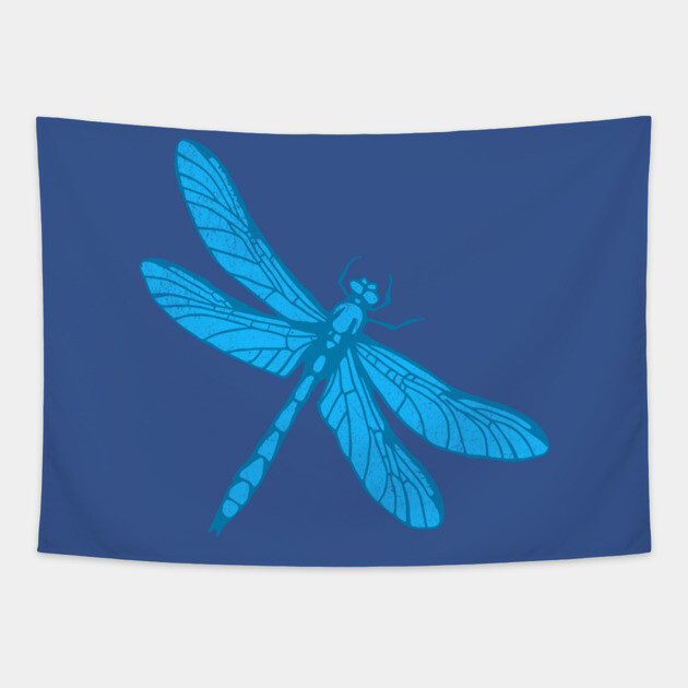 Blue Dragonfly Tapestry by DonWillisJrArt