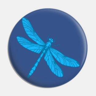 Blue Dragonfly Pin