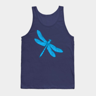 Blue Dragonfly Tank Top