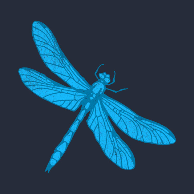 Blue Dragonfly by DonWillisJrArt