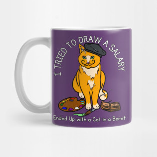 I Tried to Draw a Salary. Ended Up with a Cat in a Beret Mug