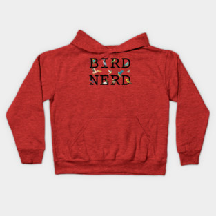 Bird Nerd Colorful Birds Kids Hoodie