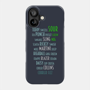 Cocktail types Phone Case
