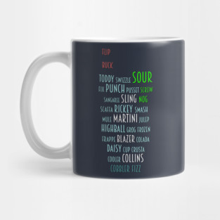 Cocktail types Mug