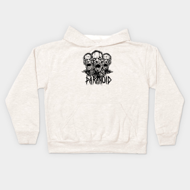 PARANOID Kids Hoodie by artslaves