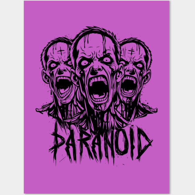 PARANOID Wall Art by artslaves