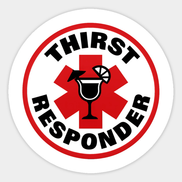 Thirst Responder Sticker by Dr. Cork