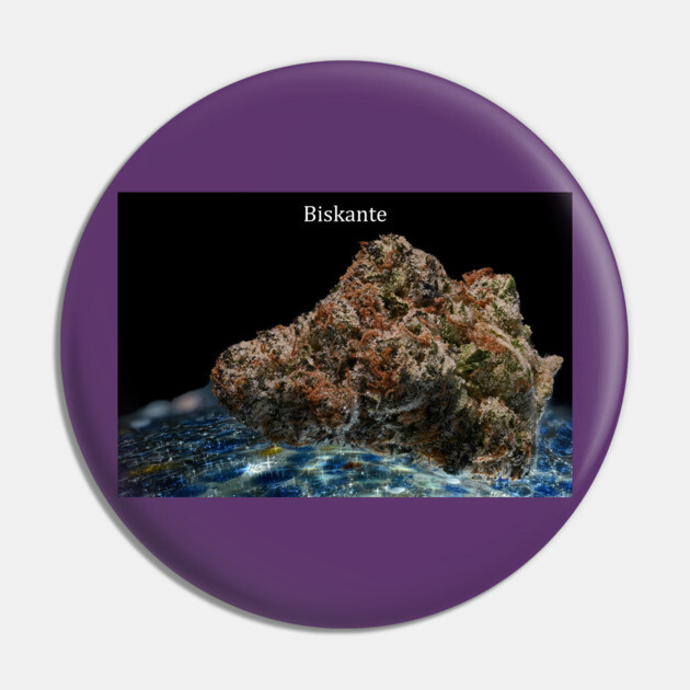 Blue Rock Biskante - Weed Design Pin by MrGreenGenes420