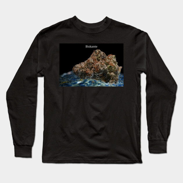 Blue Rock Biskante - Weed Design Long Sleeve T-Shirt by MrGreenGenes420
