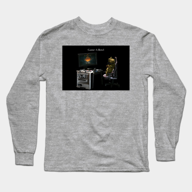 Game-A-Bowl - Weed Design Long Sleeve T-Shirt by MrGreenGenes420