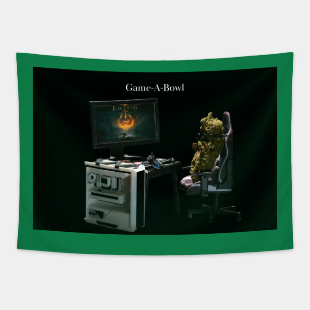 Game-A-Bowl - Weed Design Tapestry by MrGreenGenes420