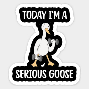 Today I'm A Serious Goose Sticker