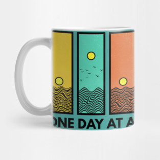 One Day at a Time Inspirational Design Mug