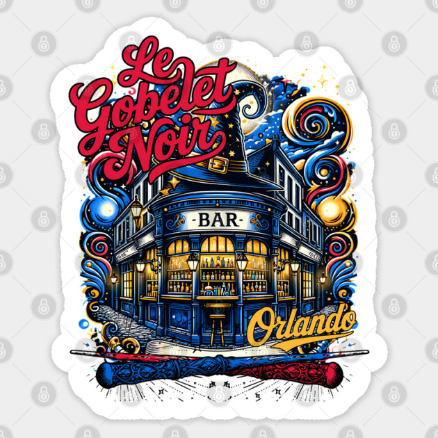 Le Gobelet Noir Paris Bar and Restaurant Orlando Florida Sticker by Joaddo