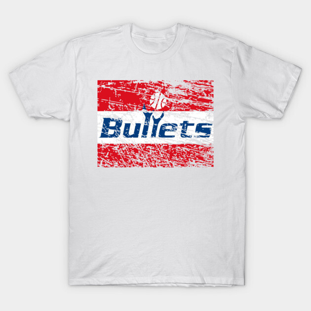 Washington Bullets Distressed T-Shirt by Retro Remnant 