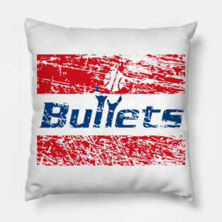 Washington Bullets Distressed Pillow