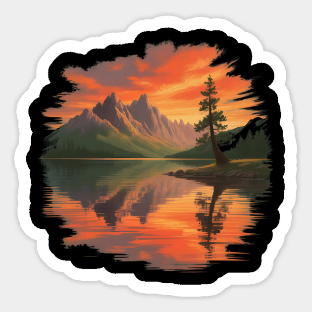 Silent Reflection Sticker by BA