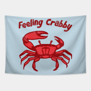 Feeling Crabby Tapestry