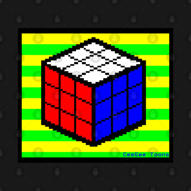 Teletext Rubik's Cube by CeeGeeToons