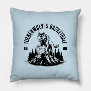 Timberwolves 80s retro Pillow