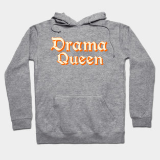Drama Queen in Orange Hoodie