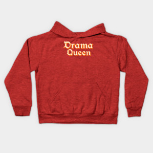 Drama Queen in Orange Kids Hoodie