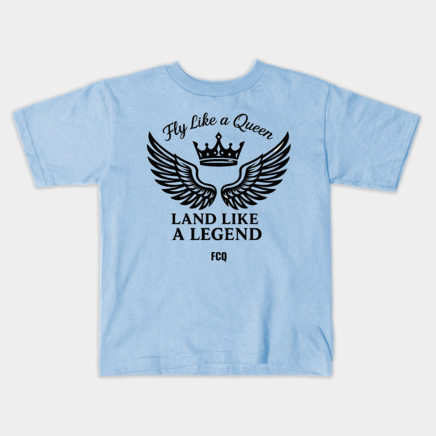 land like a legend Kids T-Shirt by FirstClassQueen