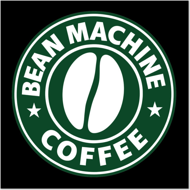 Bean Machine Coffee Parody – GTA x Starbucks Style Logo Wall Art by Shit Post Hero