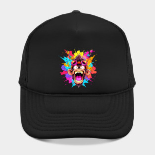 Crazy Funky Angry Monkey Hat