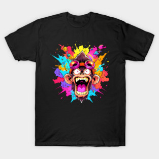Crazy Funky Angry Monkey T-Shirt