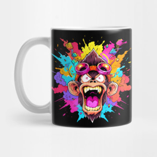 Crazy Funky Angry Monkey Mug