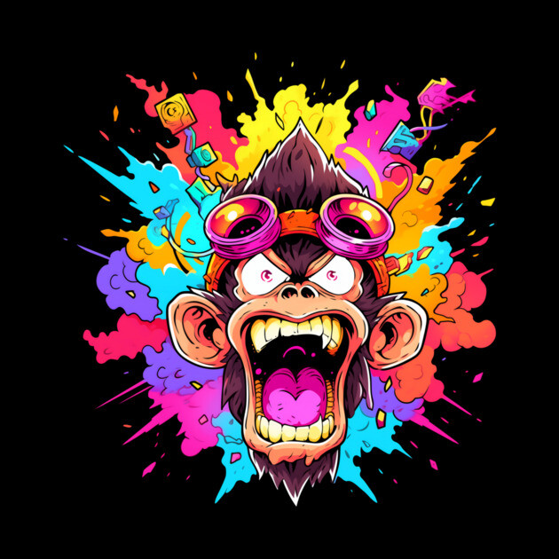 Crazy Funky Angry Monkey by Atomic Prophet